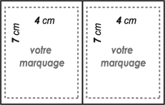 Gabarit impression :Porte carte de credit coins droits