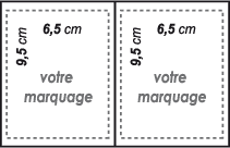 Gabarit impression :Porte carte bancaire avec facturette