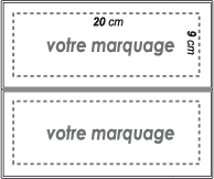 Gabarit impression :Pochette billet double rabat