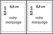 Gabarit impression  de votre Porte carte bancaire avec facturette