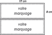 Gabarit impression  de votre Etui chéquier souche haut